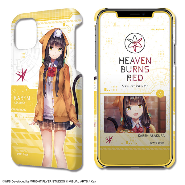 『ヘブンバーンズレッド』デザジャケット iPhone 12/12 Proケース&保護シート デザイン05(朝倉可憐)